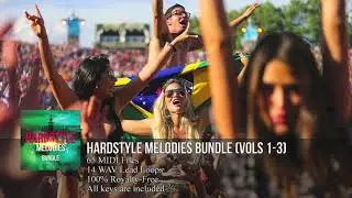 Hardstyle Melodies Bundle (Vols 1-3) (HD) (65 MIDI Files)