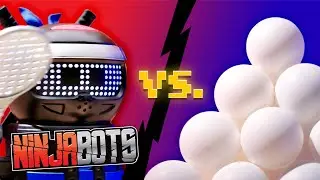 Ninja Bots Vs. Ping Pong Balls!