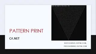 Upside down Star Christmas tree pattern printing in C#.net in detail with live coding example