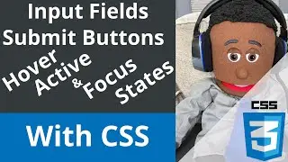 CSS- styling html input fields along with the submit buttons hover, active and focus states
