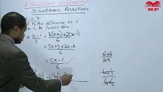 Algebraic Fractions - Lesson 2