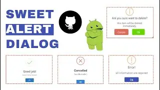 How to show a custom alert dialog in android | Sweet Alert Dialog | codetrix