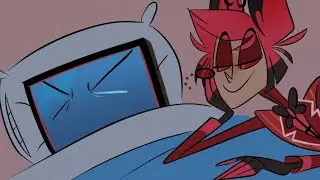 alastor takes care of a sick vox? - Hazbin Hotel comic dub