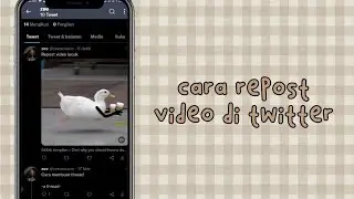 cara repost video di twitter