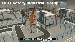 Factory IO + TIA Portal V18 | Mastering PLC Control with Realistic Simulation 🔥