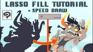 Basic Lasso Fill Tool Tutorial - Clip  Studio Paint -  + Speed Draw