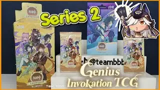 GENSHIN IMPACT GENIUS INVOKATION TCG SERIES 2! Unboxing for 5.8 trading cards and starter pack
