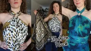 How to Tie a Scarf into a Top/Dress using a Ring