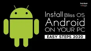 How to install Android 9, 10 Bliss OS android x86 on pc with Windows 10 - DUAL Boot - Play PUBG