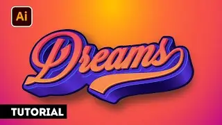 Master Your 3D text Effect Skill in Adobe Illustrator - Modern Style 3D Text Effect in illustrator