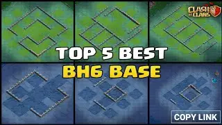 TOP 5 BEST BUILDER HALL6 (BH6) BASE WITH COPY LINK AND REPLAY | BH6 BASE - CLASH OF CLANS