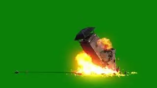 BUILDING COLLAPSE!.. GREEN SCREEN VIDEO