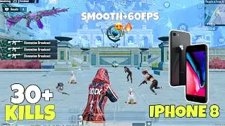 iPhone 8 no Lag 100%✅Stable 60fps | iPhone 8 pubg test In 2024