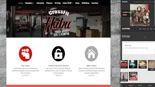 CrossFit Website Redesign Project - Responsive, Mobile Friendly, Interactive, Ecommerce