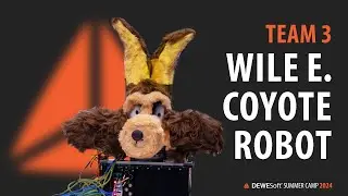 Wile E. Coyote gets robotic! The head of the road-runner chasing coyote | Dewesoft Summer Camp 2024