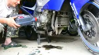 Замена масла и масляного фильтра Kawasaki ZZ-R600 D3