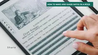 PocketBook InkPad X Pro: how to make and share notes in a book
