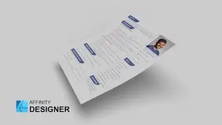 [NEW] How to create simple RESUME / CV | Affinity Designer