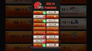 Way-Too-Early NFL Predictions - Browns #nfl #brown  #browns #footballpredictions