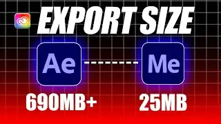 How to decrease an export video size in /After Effect/ /Simply and Easily/