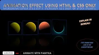 #2 CSS Animation Effects In Bengali | CSS Animation Projects | 