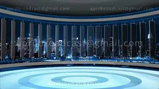 News TV Studio Set 75 - Virtual Green Screen Background Loop