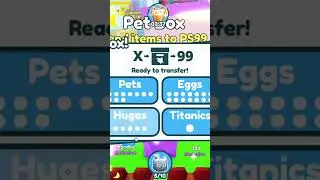 This NEW Pet Simulator 99 PET Transferring system is INSANE! #petsimulator99 #petsimulator #roblox