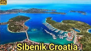 Šibenik, Croatia 4K Drone Footage - Bird's Eye View of Croatia, Europe