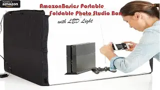 Amazon Basics Portable Fordable Photo Studio Box with LED Light