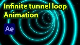 Infinite Tunnel Loop Animation in After Effects | Bending Tunnel Animation | After effects Tutorial
