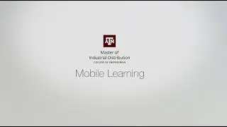 Master of Industrial Distribution - Mobile learning from anywhere!