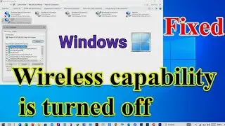 wireless capability is turned off windows 10 | Wireless capability is turned off |