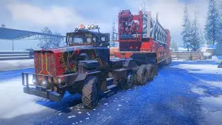 SnowRunner Hard Mode Strategic #walkthrough  - Drill Rig Disassembly #gaming #gameplay