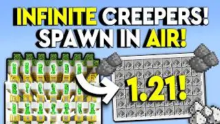 BEST INFINITE CREEPER FARM 1.21! Minecraft Bedrock - MCPE/Xbox/PS4/Nintendo Switch/Windows 10
