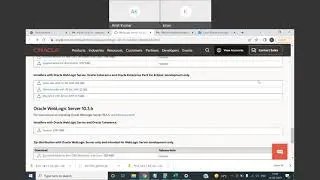 Weblogic Demo Session 1