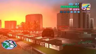 POV: tank "flying" in Vice City