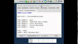 KAZAM Shortcuts - Tastenkombinationen - Tastenkürzel