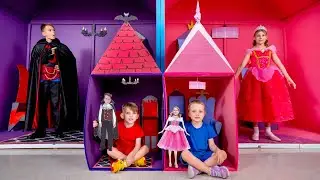 Prinzessinnenhaus gegen Vampirhaus + weitere Kinder-Videos
