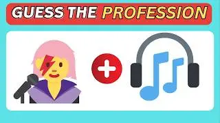 🔍 Guess the Profession by Emojis! 🧑‍🏫👨‍🍳👩‍⚕️ | English Vocabulary Quiz 🎓#professions in english