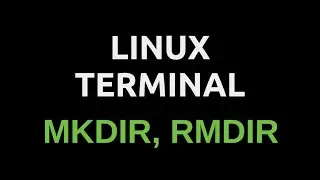 Создать, удалить каталог команды MKDIR, RMDIR, Linux terminal