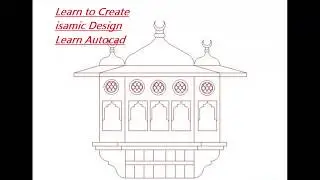 Islamic Design in Autocad 3x speed........ Learn Autocad beautiful design making!!!!!!!
