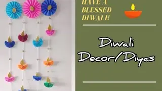 #diy Diwali decoration/handmade diyas/wall hanging#Dream_catcher😍#diwalispecial #diwalidecoration