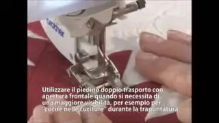 Piedino doppio trasporto Brother