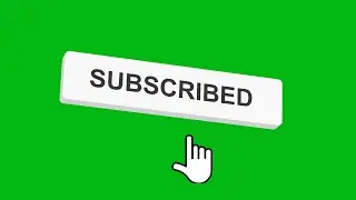 YouTube like subscribe bell icon buttons green screen | End Screen