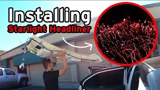 Installing Starlights / Re-Coloring Headliner Black in my 2021 Toyota Camry TRD