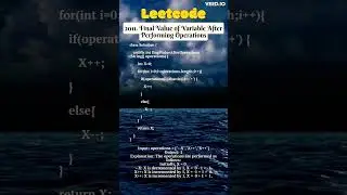 2011. Final Value of Variable After Performing Operations | Leetcode | Java | DSA 