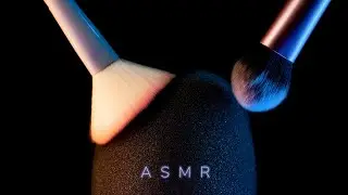 ASMR - Mic Brushing Foam Cover & Grill With Makeup Brushes For Relaxation & Sleep (No Talking)