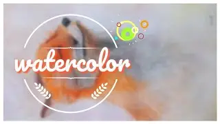 watercolor fox painting [ time lapse] // Easy watercolor process for beginners