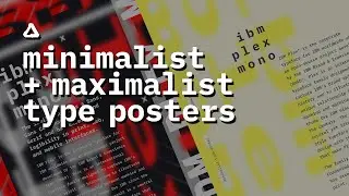 Design A Minimalist & Maximalist Type Poster With Me in Affinity Designer 2 | Speed Design