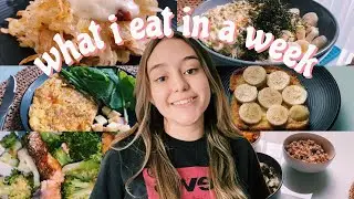o que eu COMO em UMA SEMANA + reeducação alimentar || GIULIA FREITAS
